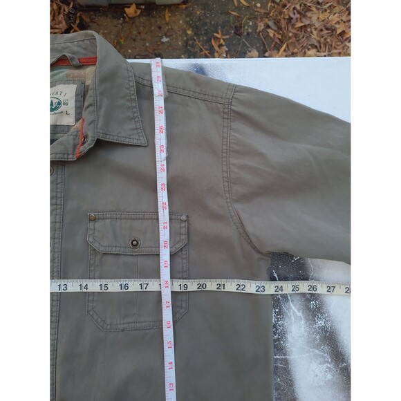 Gioberti Flannel Lined Snap button Shirt Shacket - Picture 9 of 10